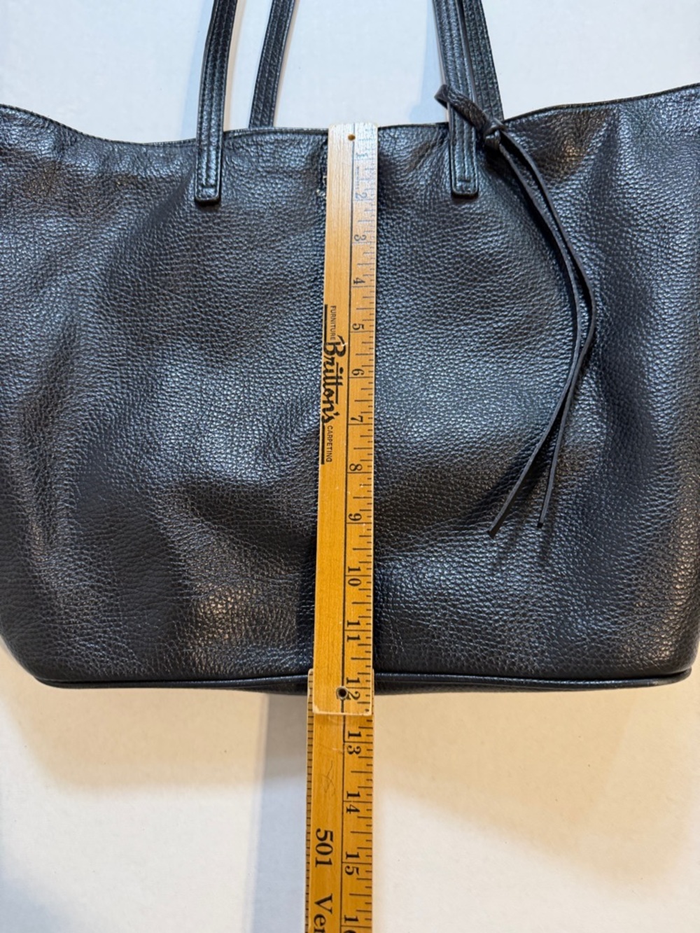 Johnny Was Tippi Tote Black Pebbled Leather - Picture 7 of 10
